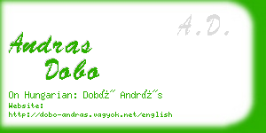 andras dobo business card